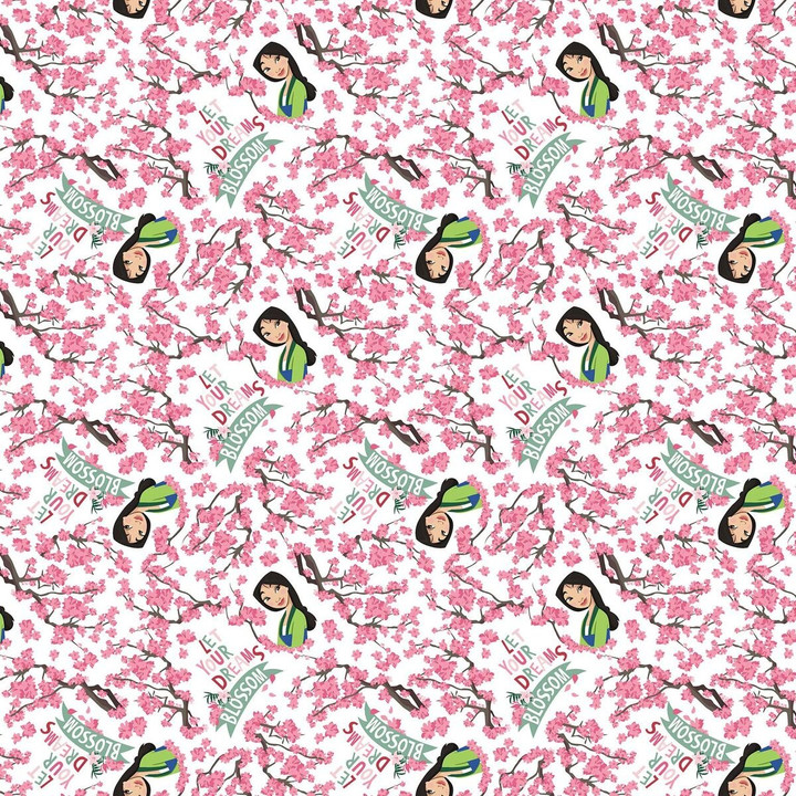 Disney Yarmulkes Cotton - Princess Mulan - Dreams Blossom