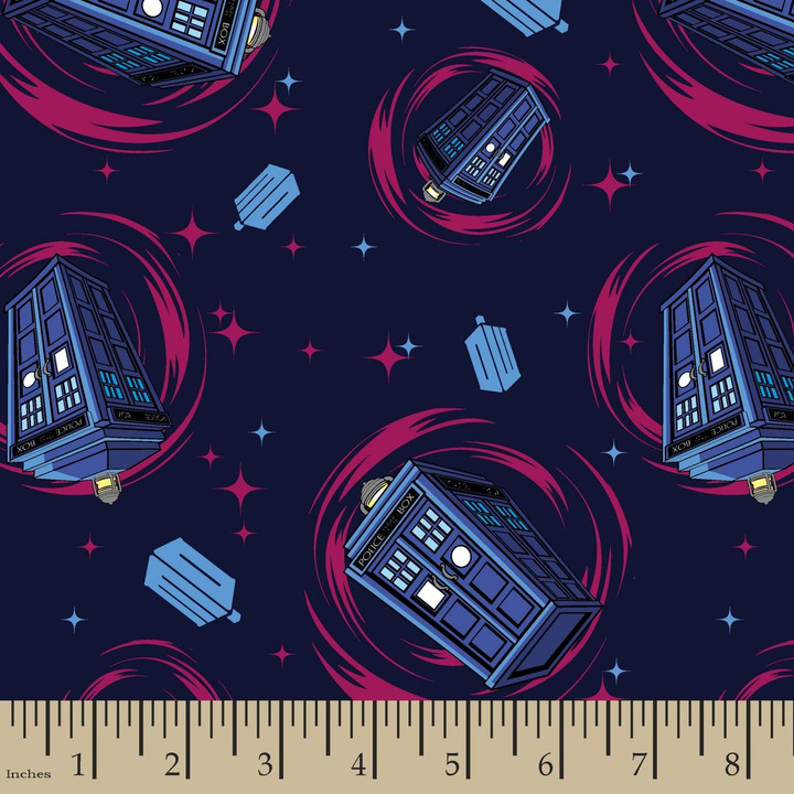 Doctor Who Yarmulkes Cotton - Phone Booth