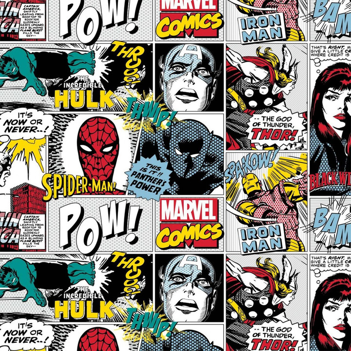 Marvel Yarmulkes Cotton - Comics Pop Comic - Multi