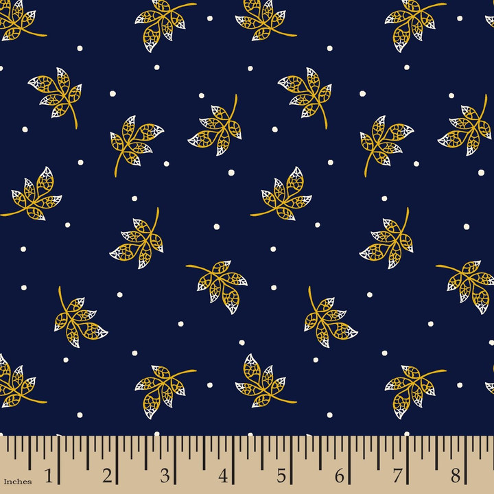 Mary Fons Yarmulkes Cotton - World Piece India - Leaves