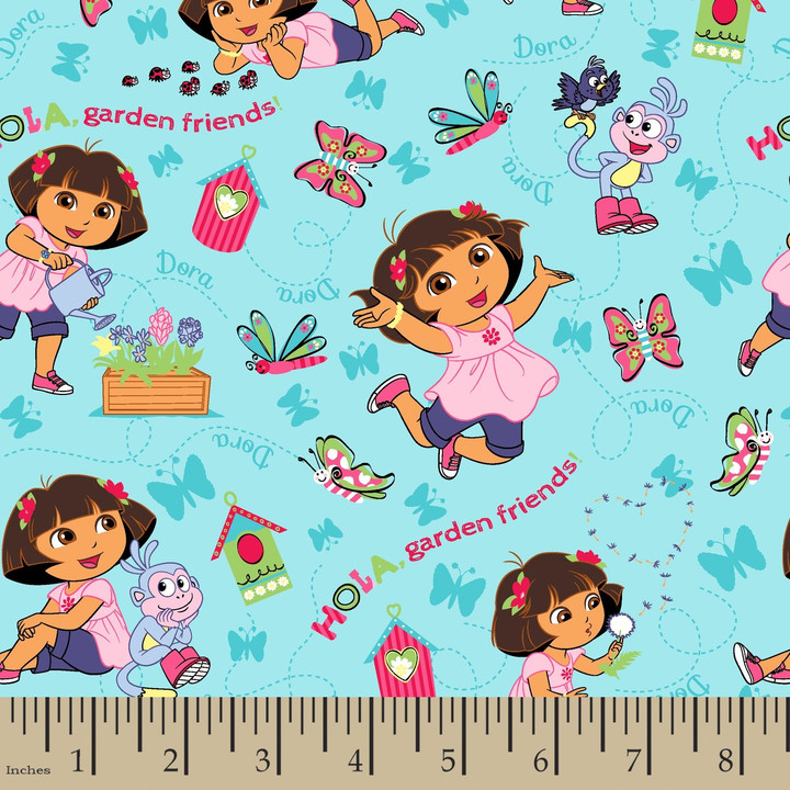 Nickelodeon Yarmulkes Cotton - Dora The Explorer Hola Garden Friends