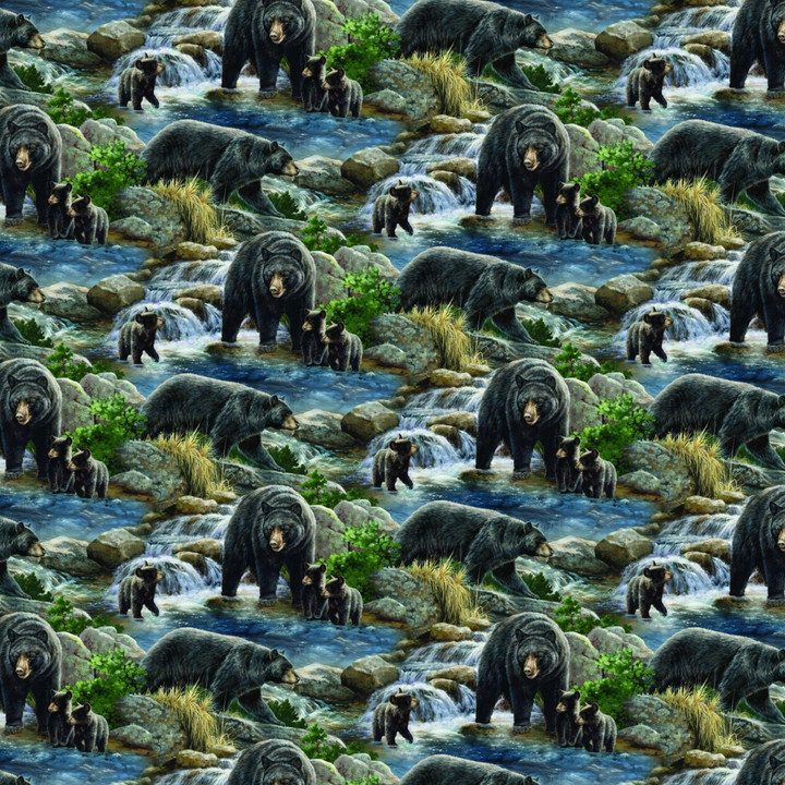 Wild Wings Yarmulkes Cotton - SCENIC - Bears Wild Wings Yarmulkes Cotton - SCENIC - Bears