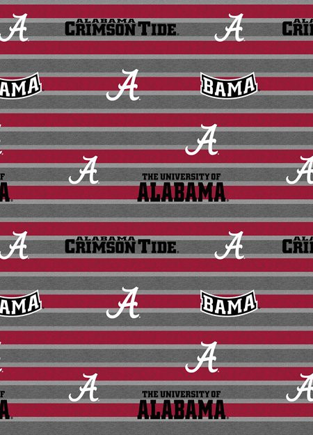 NCAA - Cotton Yarmulkes - ALABAMA CRIMSON TIDE - POLO STRIPE