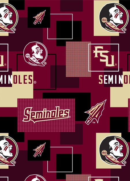 NCAA - Cotton Yarmulkes - FLORIDA STATE SEMINOLES - BLOCKS