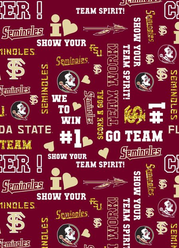 NCAA - Cotton Yarmulkes - FLORIDA STATE SEMINOLES - LOGOS NCAA - Cotton Yarmulkes - FLORIDA STATE SEMINOLES - LOGOS