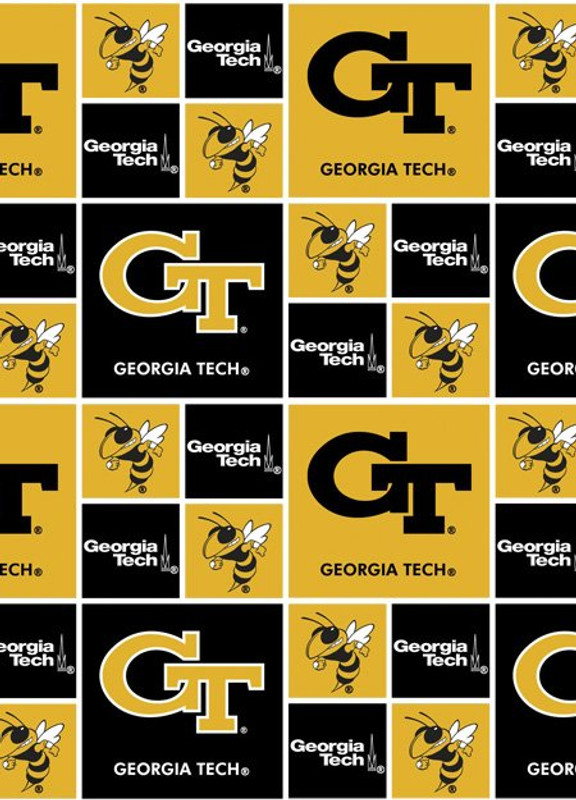 NCAA - Cotton Yarmulkes - GEORGIA TECH YELLOW JACKETS - BOX