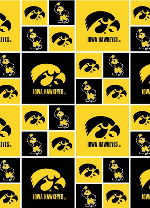 NCAA - Cotton Yarmulkes - IOWA HAWKEYES - BOX NCAA - Cotton Yarmulkes - IOWA HAWKEYES - BOX