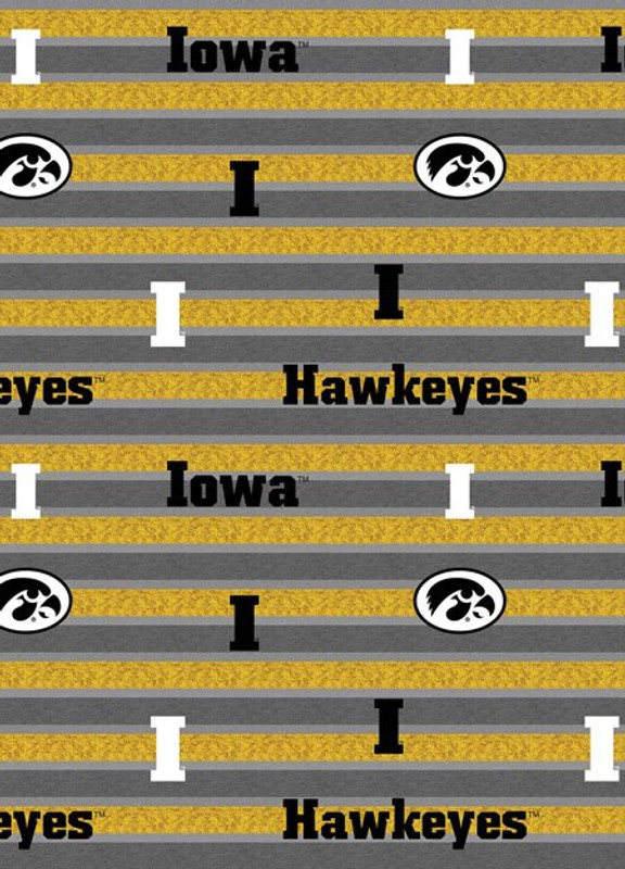 NCAA - Cotton Yarmulkes - IOWA HAWKEYES - POLO STRIPE NCAA - Cotton Yarmulkes - IOWA HAWKEYES - POLO STRIPE