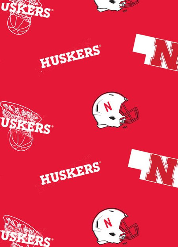 NCAA - Cotton Yarmulkes - TOSSED - NEBRASKA CORNHUSKERS - LOGOS
