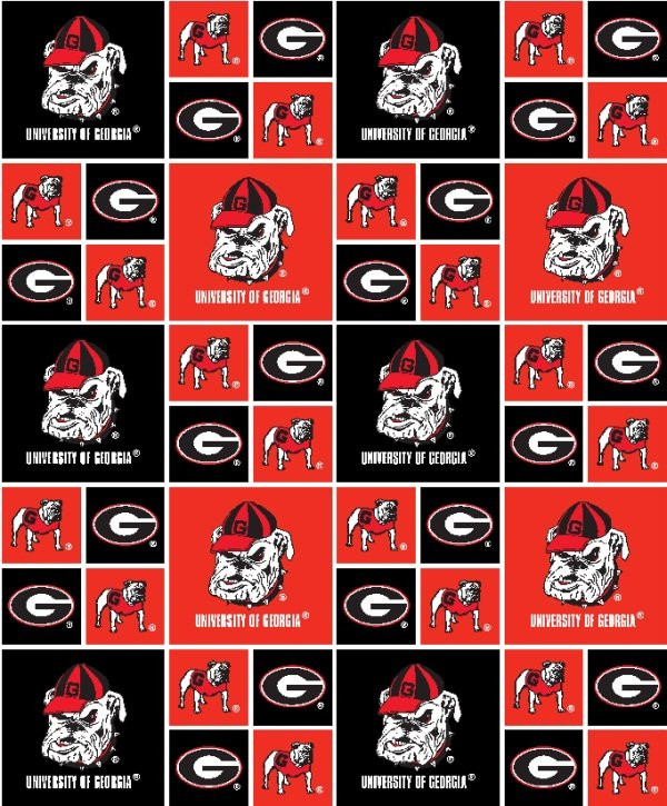 NCAA - Cotton Yarmulkes - Georgia University - BLOCKS