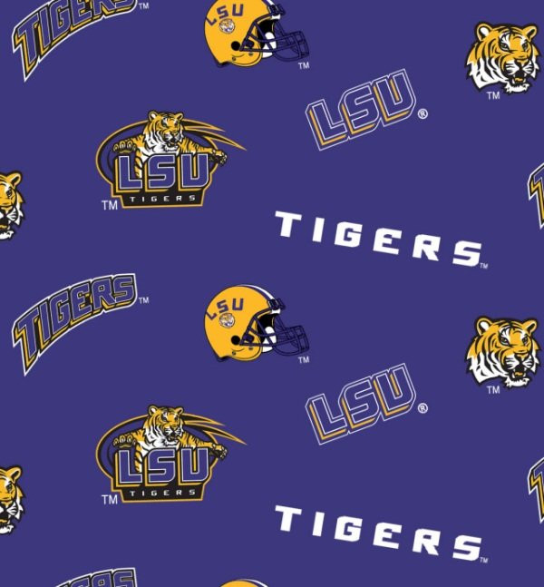 NCAA - Cotton Yarmulkes - ALLOVER - Louisiana State University
