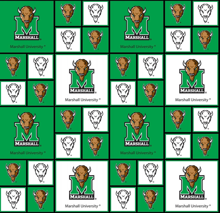 NCAA - Cotton Yarmulkes - Marshall University - BLOCKS