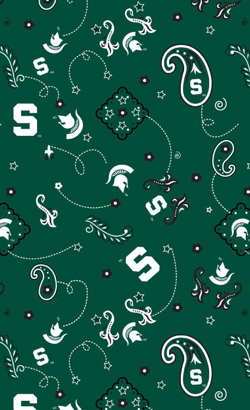 NCAA - Cotton Yarmulkes - Michigan State University - Bandanna NCAA - Cotton Yarmulkes - Michigan State University - Bandanna