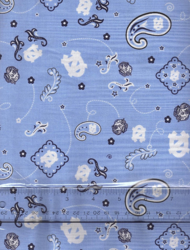 NCAA - Cotton Yarmulkes - North Carolina University - Bandanna