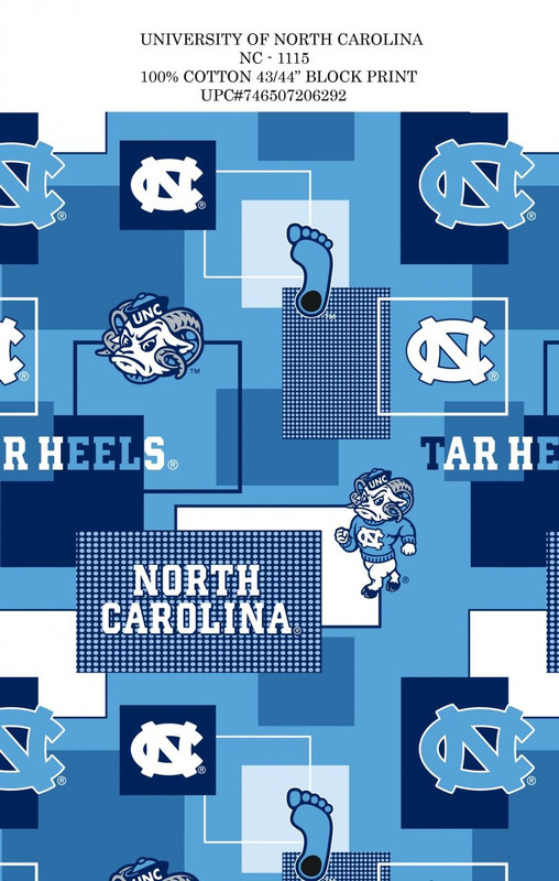NCAA - Cotton Yarmulkes - North Carolina University - BLOCKS