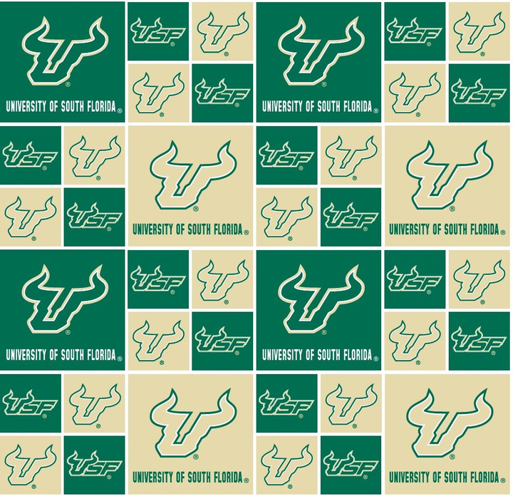 NCAA - Cotton Yarmulkes - Southern Florida University - BLOCKS