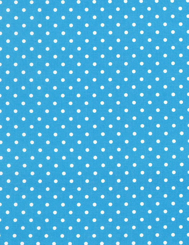 Cotton Print Yarmulkes Dot - CERULEAN