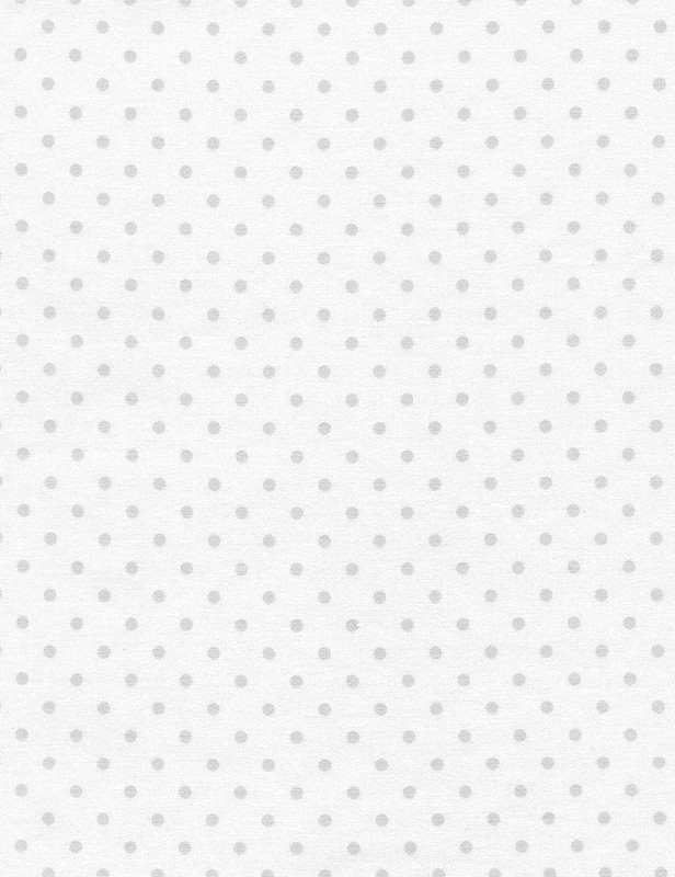 Cotton Print Yarmulkes Polka Dot Basic - SILVER Cotton Print Yarmulkes Polka Dot Basic - SILVER