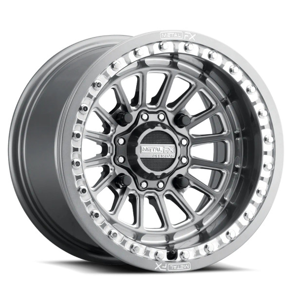 Delta Gunmetal Contrast Cut Beadlock Wheels