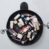 Black Drawstring Makeup Bag