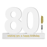 80th Birthday Gold Signature Block