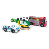 Le Toy Van Emergency Vehicle Set