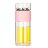 Take Me Away Tea Infuser Flask: Rose Colour