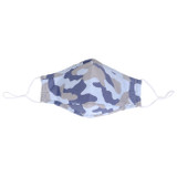 Adult Light Blue Camouflage Reusable Face Mask