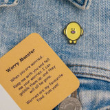 Worry Monster Pin Badge