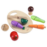 Classic World: Wooden Cutting Vegetable Set