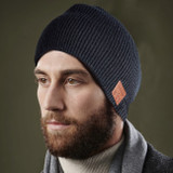 Black Wireless Bluetooth Beanie Headphones