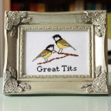 Great Tits Cross Stitch Kit and Pattern