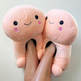 Penis Shaped Plush Slippers