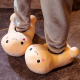 Penis Shaped Plush Slippers