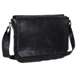 Eastwood Black Satchel Bag - Riley Black