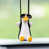 Sassy Sunglasses Swinging Duck Car Ornament