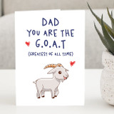Dad You Are The G.O.A.T Card