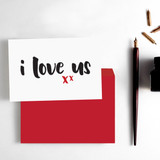 I Love Us Card