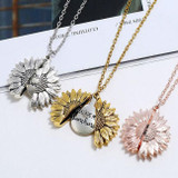 You are my Sunshine Sunflower Necklace