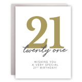 Wishing You a Very Special 21st Birthday Card