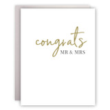 Congrats - Mr & Mrs Card