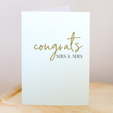 Congrats - Mrs & Mrs Card