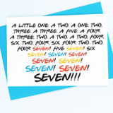 Seven. Seven. SEVEN!!! Card