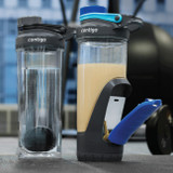 Shake & Go Fit Shaker Bottle with Gym Storage
