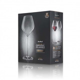 Burgundy Lead-Free Crystal Glasses - Set of 2