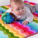 Rainbow Ripple Blanket