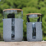 Black GroBot Recycled Glass Planter