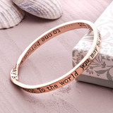 Special Person Entwined Message Bangle