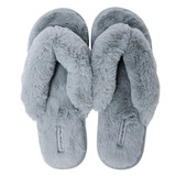 Grey Slipper Glam Thong