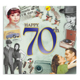 70th Birthday Milestone CD Card